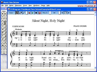 Music Time Deluxe
Notenschreibprogramm für alle, die Noten schreiben, ändern, oder komponieren