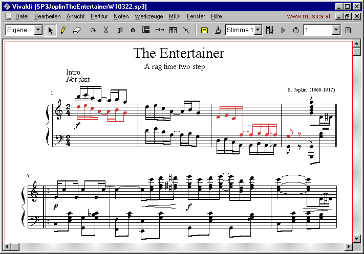 Vivaldi Plus - Notendruckprogramm, VivaldiStudio